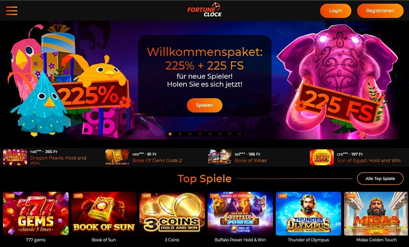 Fortune Clock Casino Bewertung