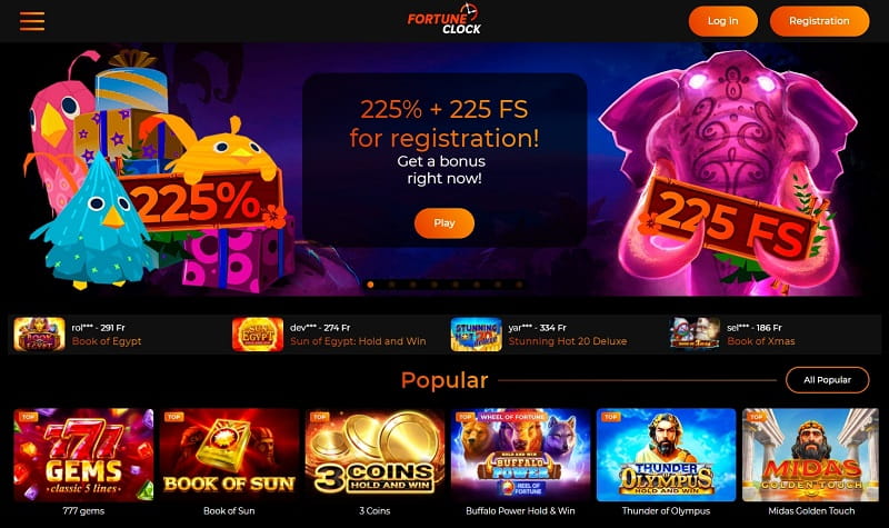 Recensione del Fortune Clock casinò